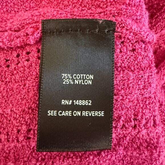 NWT - Torrid Pink Cropped Tie-Front Shrug, Size 0/Large/12 Elbow Sleeve - Picture 6 of 9